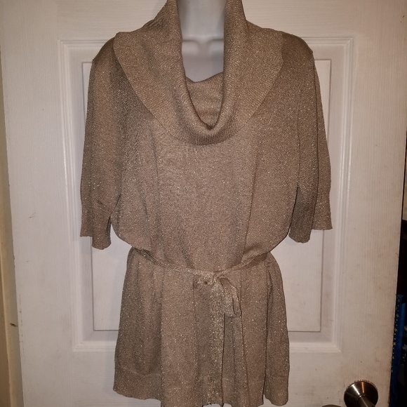 Josephine Studio Cowl Neck Silk Metallic Blouse - Picture 2 of 9